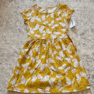 NWT 6/6x Carter's Yellow Butterfly Dress